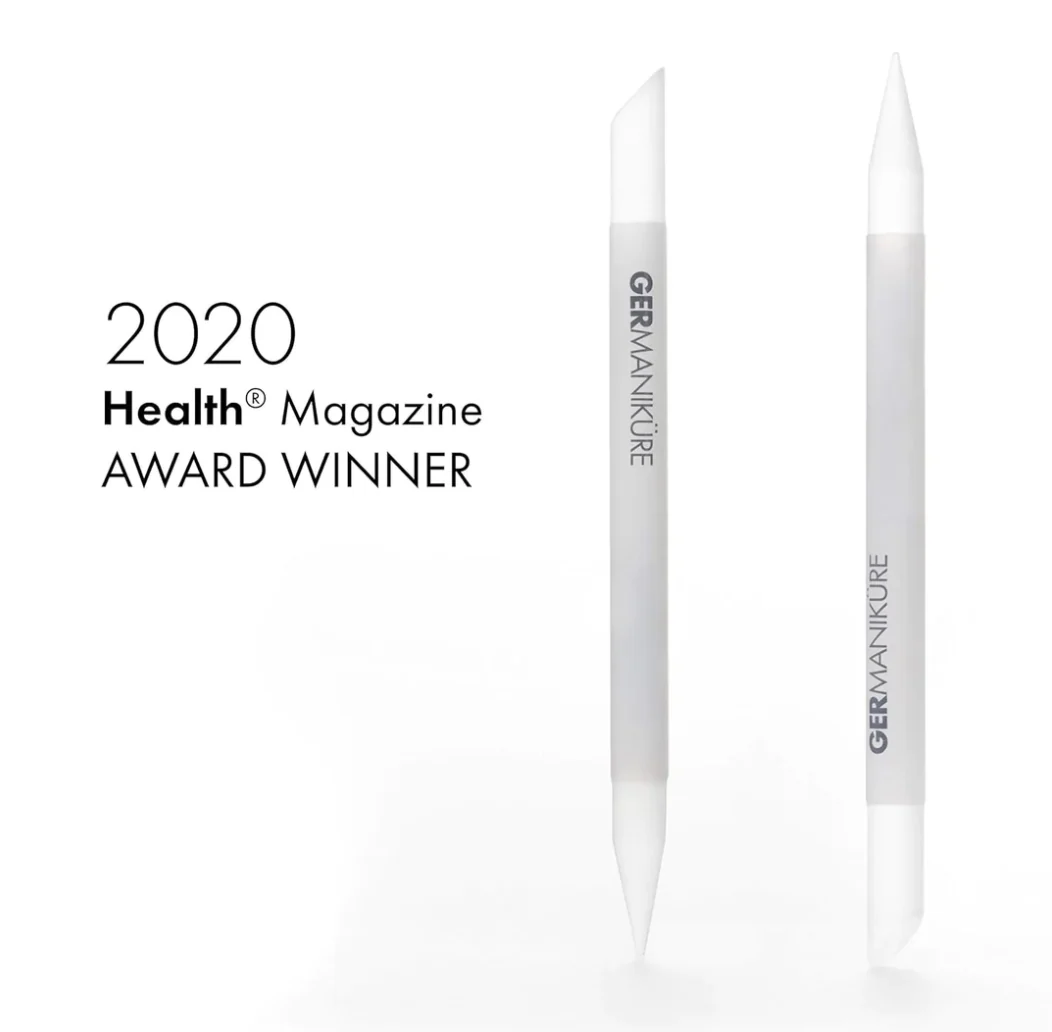 GERMANIKURE -  Crystal Glass Cuticle Pusher and Manicure Stick in Leather  case - Image 3