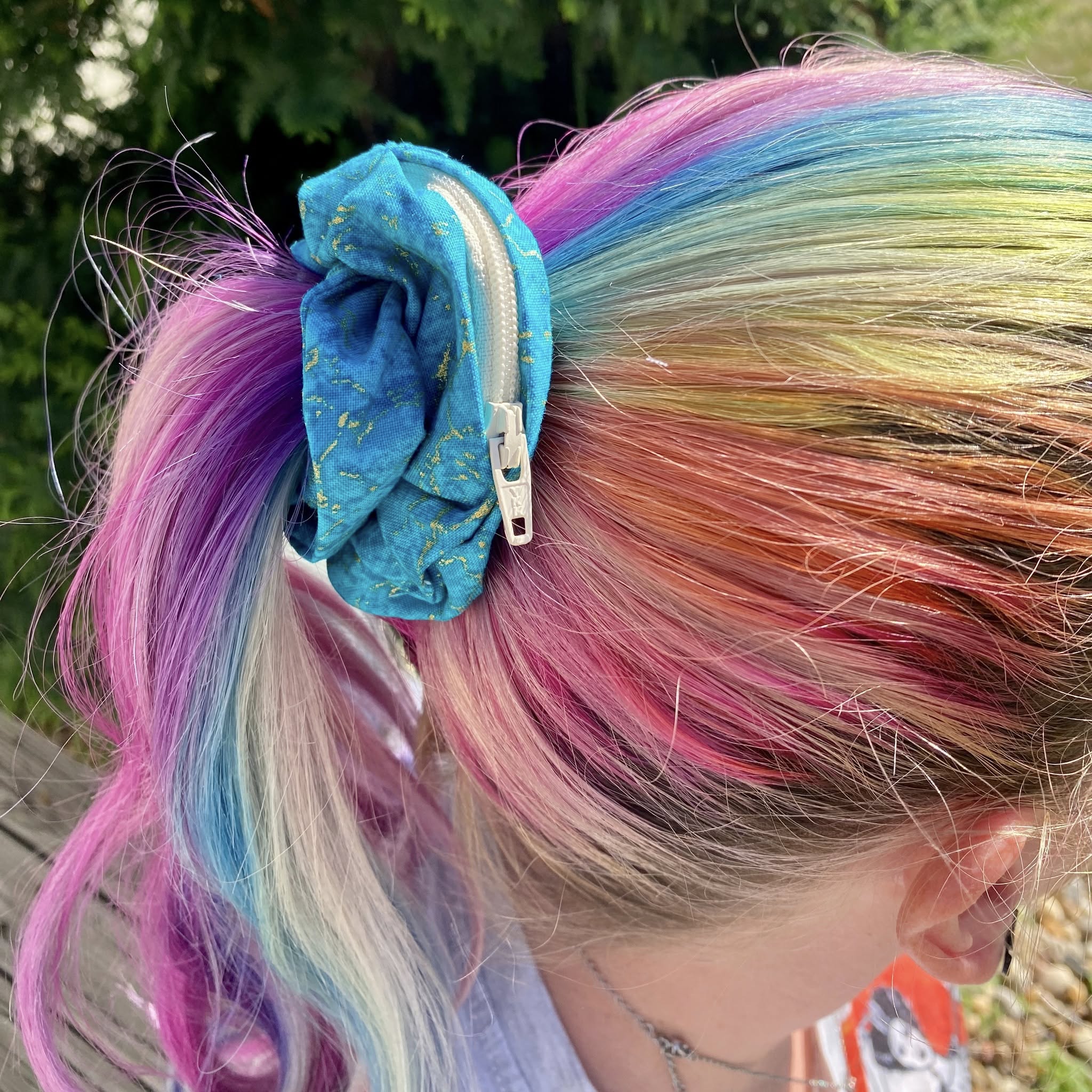 Lizmo's Creations: Scrunchie+ Duo "Teal Aura" *OVERSTOCK* - Image 10