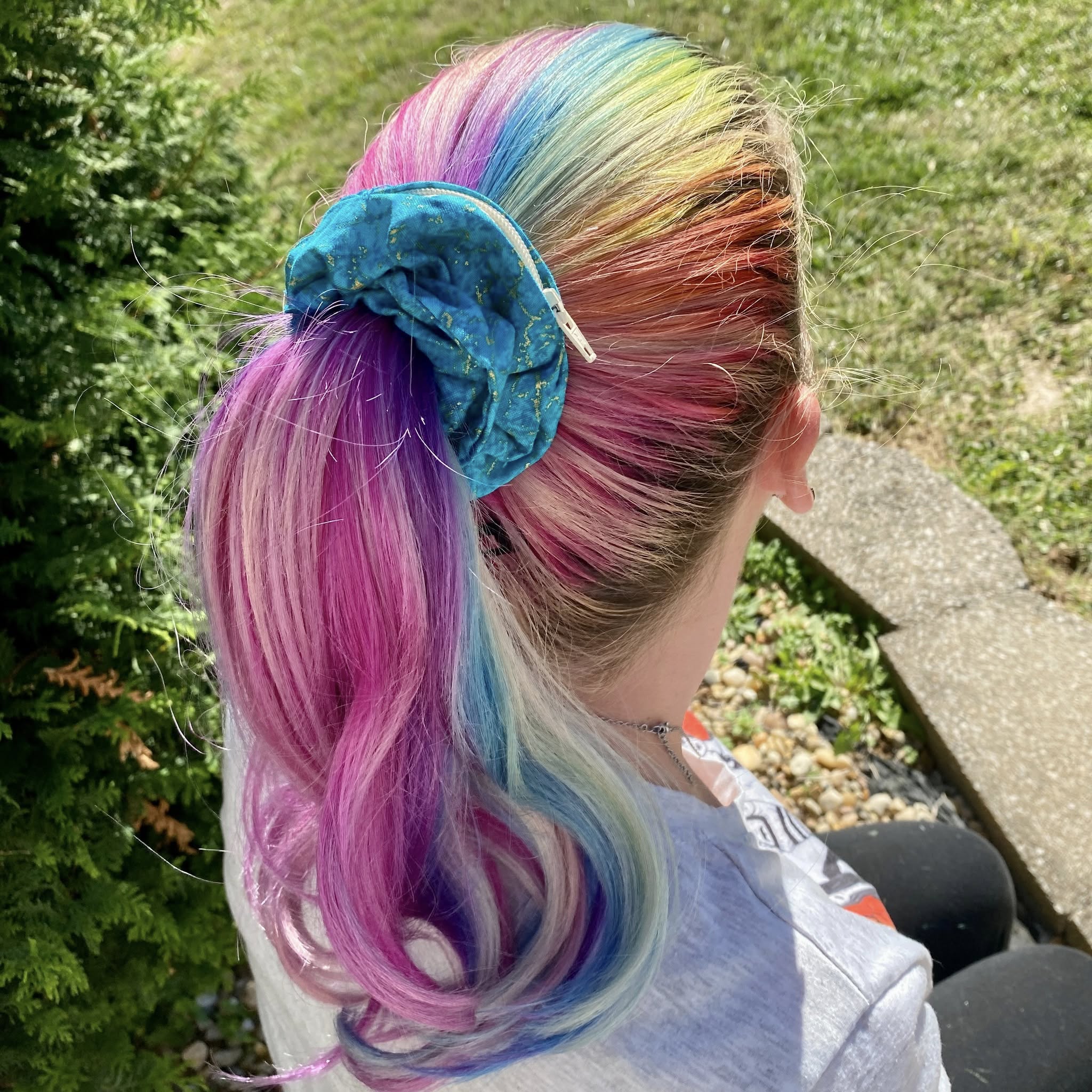 Lizmo's Creations: Scrunchie+ Duo "Teal Aura" *OVERSTOCK* - Image 11