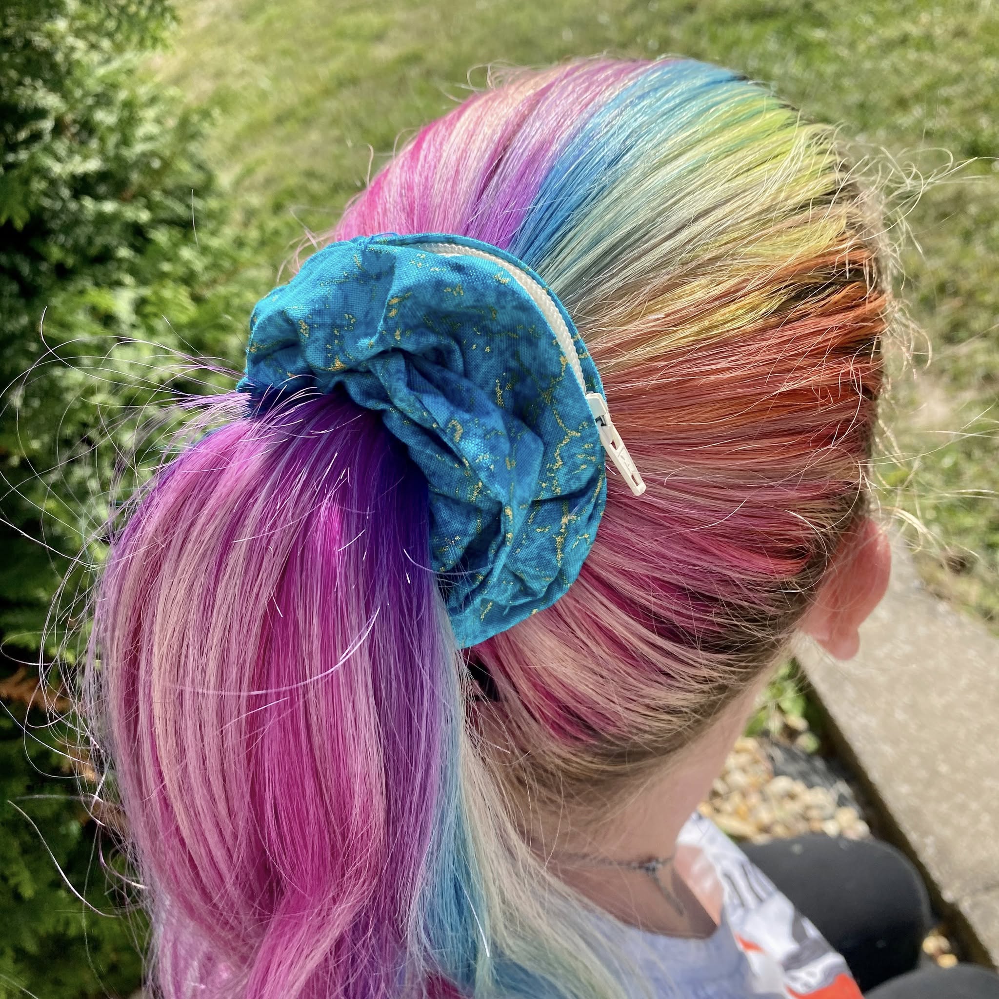 Lizmo's Creations: Scrunchie+ Duo "Teal Aura" *OVERSTOCK* - Image 12