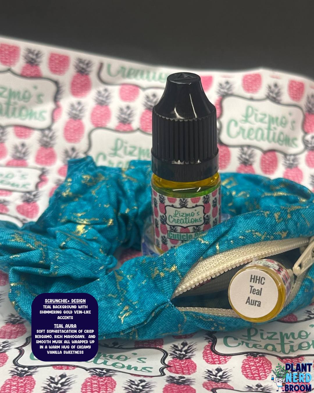 Lizmo's Creations: Scrunchie+ Duo "Teal Aura" *OVERSTOCK* - Image 24