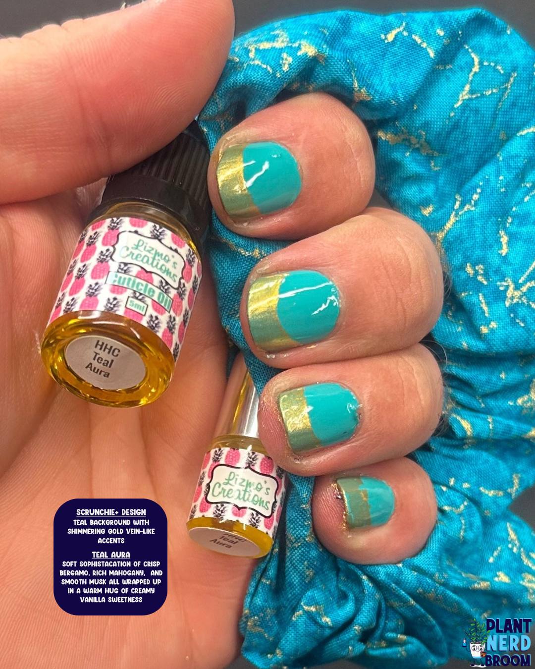 Lizmo's Creations: Scrunchie+ Duo "Teal Aura" *OVERSTOCK* - Image 25