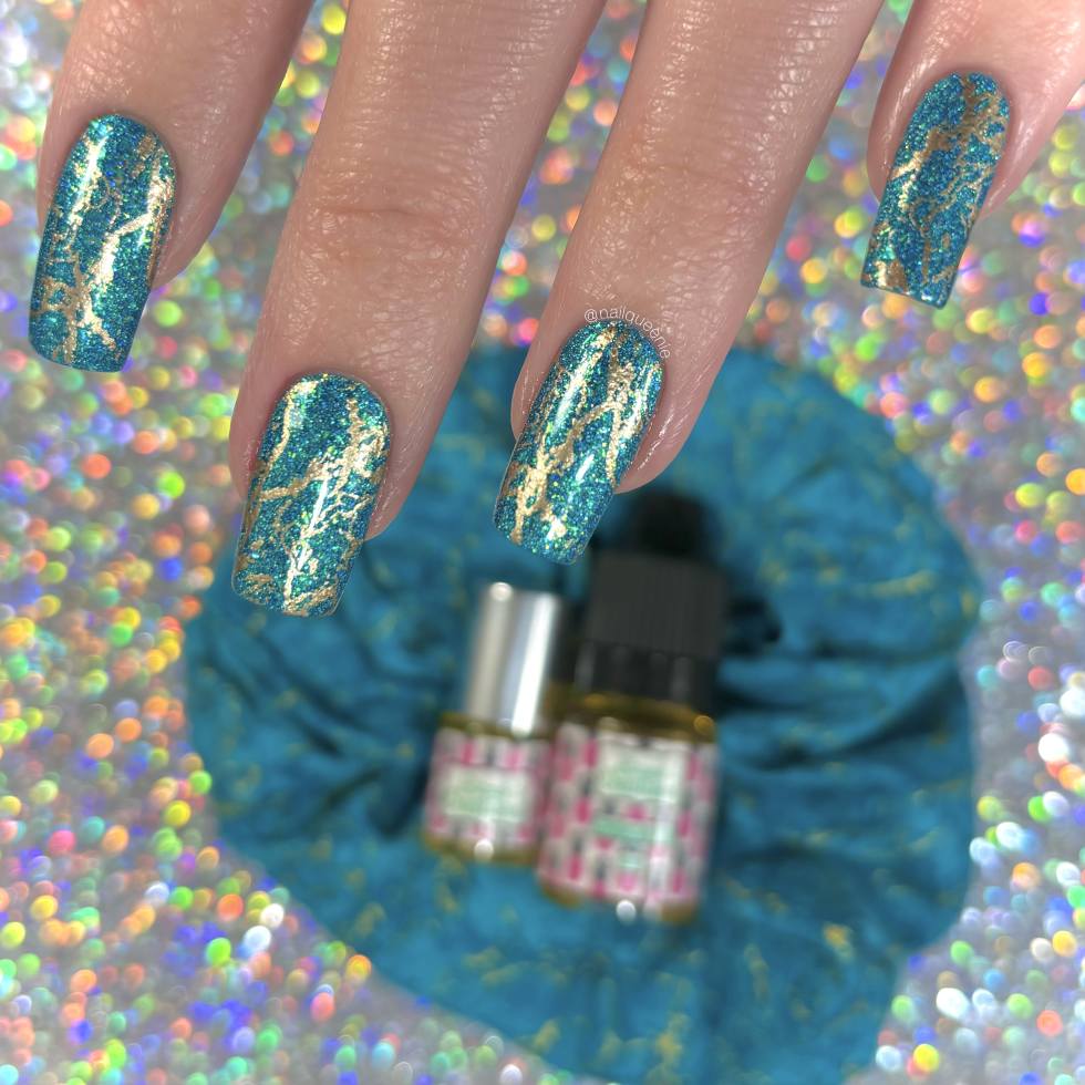 Lizmo's Creations: Scrunchie+ Duo "Teal Aura" *OVERSTOCK* - Image 27