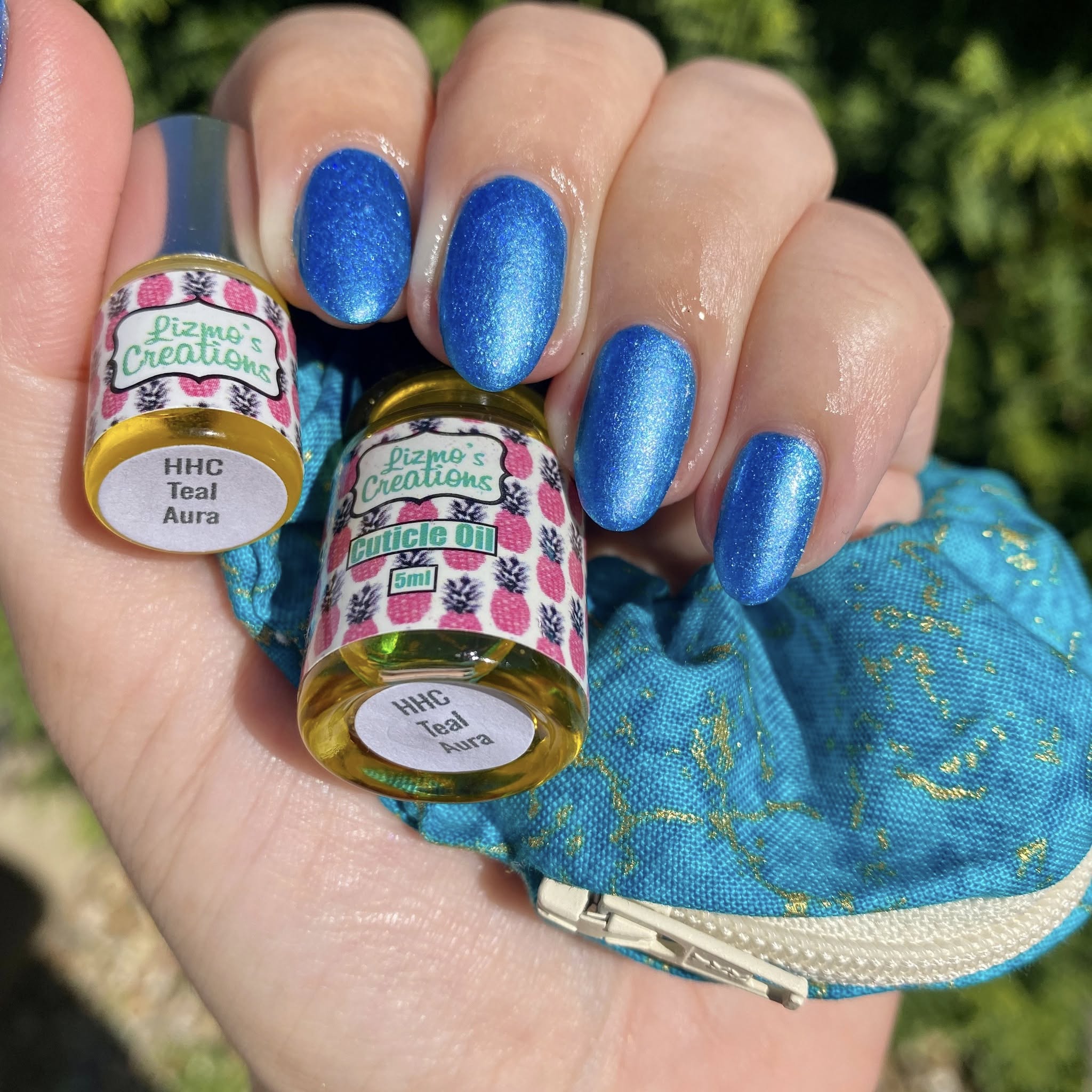 Lizmo's Creations: Scrunchie+ Duo "Teal Aura" *OVERSTOCK* - Image 9