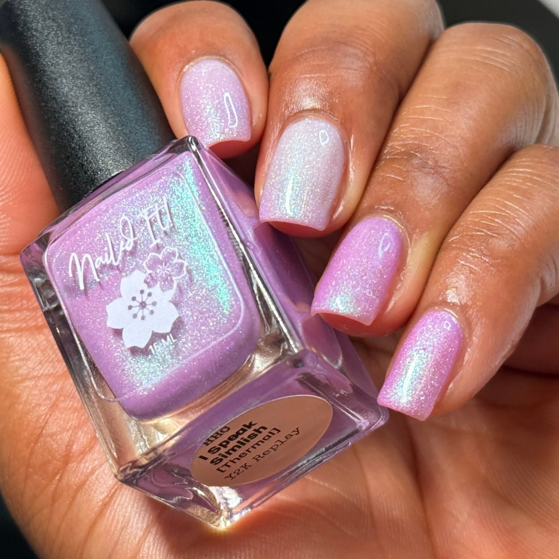 Nailed It! Nail Polish: "I Speak Simlish" (Thermal) *OVERSTOCK* - Image 4